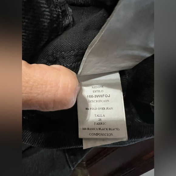 RE/DONE Originals 80s Fold Over Jean in Vintage Nior - Picture 12 of 14